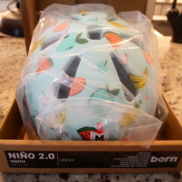 NEW Bern Nino 2.0 Kids Medium Matte Fun Fruit Bike Helmet Colorful Fun Design - Picture 10 of 12